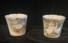 2 x Vintage Staffordshire Bone