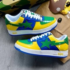 M1 Brazil Bapesta Low Top Trainers size UK 5.5 (NO BOX)