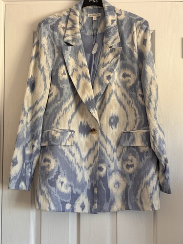 Monsoon women linen blue - linen,