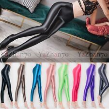 LEOHEX Women's Leggings Sexy Stockings Satin Glossy Opaque Shiny Hosiery Glitter