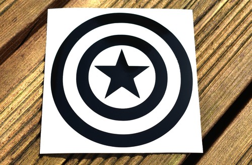 Captain america shield vinyl - america,