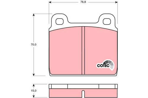 New brake pad - pad, set,