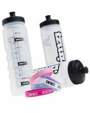 Swimzi Swim Hydration 1L Bottle - Pastel Colour Rings Clear