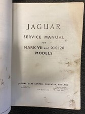 JAGUAR Mark VII + XK120 Car Owners Workshop Service Manual Original plus XK140 