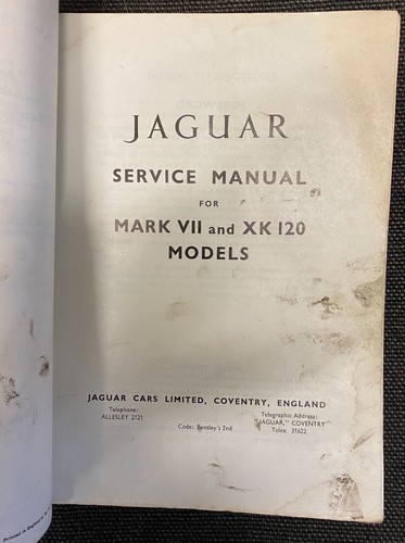 Jaguar mark vii xk120 - mark,
