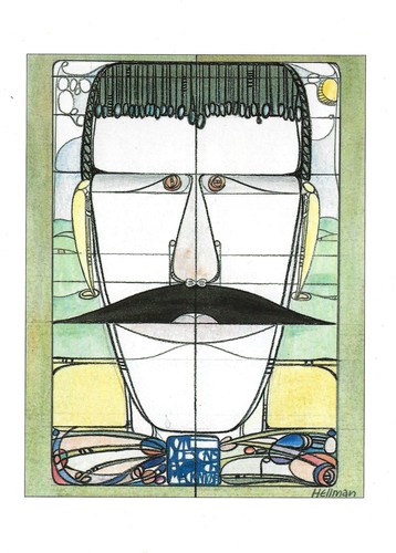 Postcard louis hellman - louis,