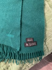 Preloved Liberty Lambswool Scarf Green