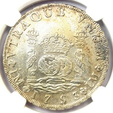 1753 Peru Pillar Dollar 8