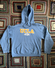 Russell Athletic Hoodie UCLA Applique, Baby Blue, Size Medium, Varsity, 00s Y2K