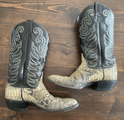 Vintage tony lama usa python - vintage,