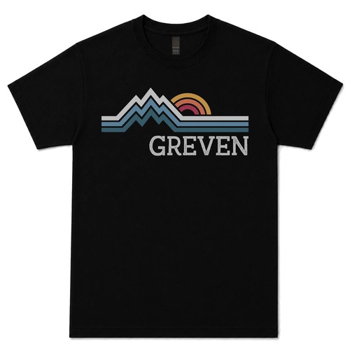 Greven retro logo - logo, t-shirt