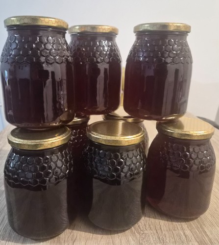 1kg raw dark honey from - dark,