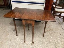 Wooden Drop Leaf Table Brown