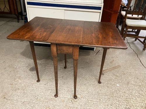 Wooden drop leaf - table, brown