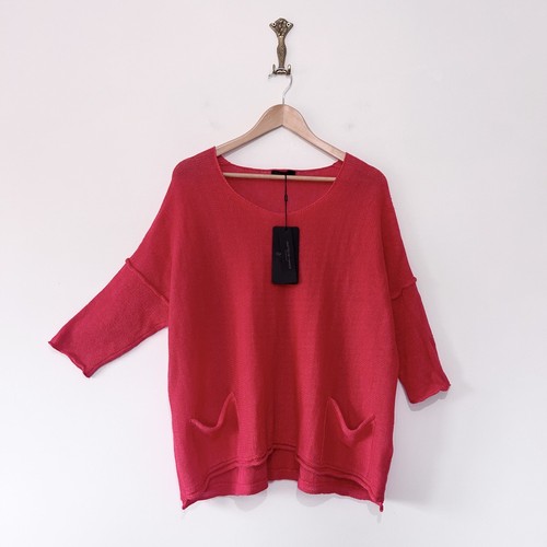 Grizas 100 linen knit - linen, top
