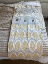 Next Lemon / Light Grey Curtains 90x90