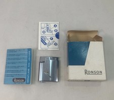 Ronson Vara Flame Satin Chrome Lighter