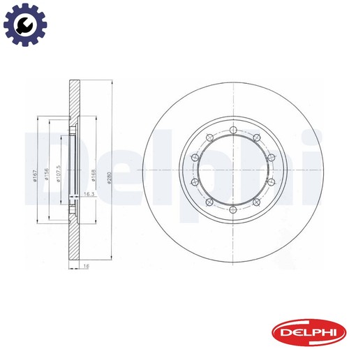 Brake disc bg4075 for - 2x,