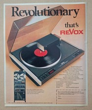 Revox  music systems Original UK Press Advert 1978