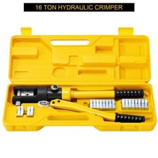 Costway 16 Ton Hydraulic Crimper Wire Battery Cable Lug Terminal Crimper