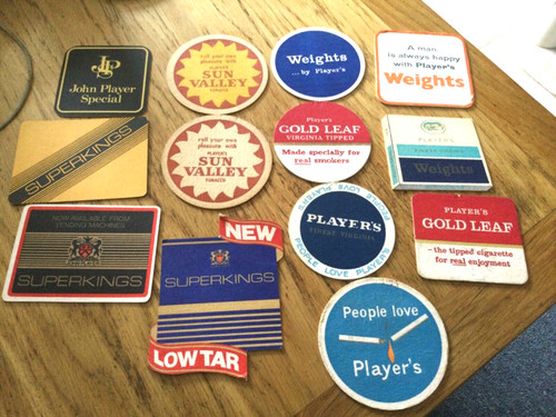 Players cigarettes beer mats - players,