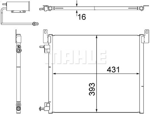 Mahle 499 000s condenser - ac,