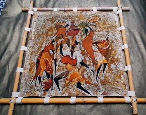 Vintage 70s batik wall - vintage, hanging