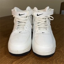 Nike White Black High Top Air