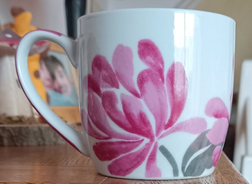 Next pink flower mug - pink,