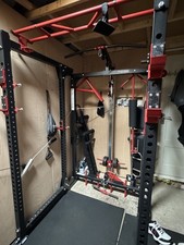 Body Power Deluxe Folding Power Rack + Dumbbells + Weights + Sit up bench