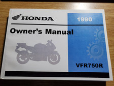 Honda Vfr750r Rc30 Owners Manual Handbook (English Copy) 31MR7700