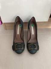 Pura Lopez Heels In Dark Green