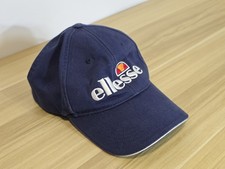 Mens Ellesse Sport Navy Baseball Cap Golf Hat Snapback With Logo Cotton One Size