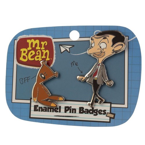 Bean teddy enamel pin - mr,