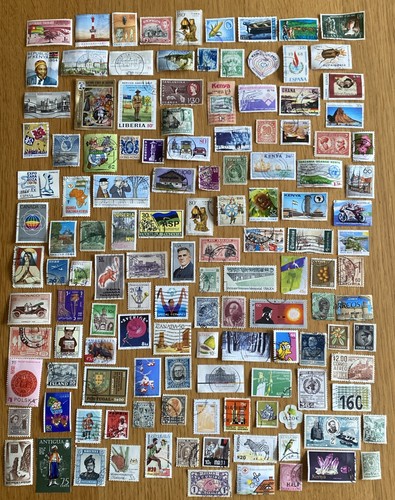 120 worldwide used stamps - worldwide, off