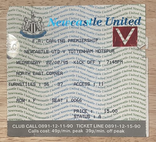 Match ticket newcastle - ticket,