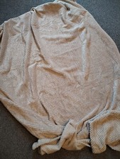 Super Soft  Beige Fleece Blanket Throw -  150cm x 125cm