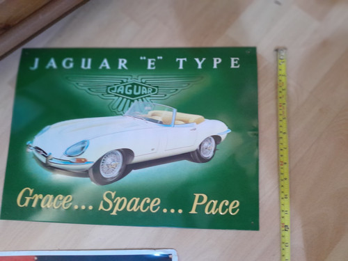 Jaguar type advert sign wall - type,