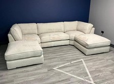 Ark Future U-Shape Corner Sofa | Teddy Fabric | Full Back Cushions