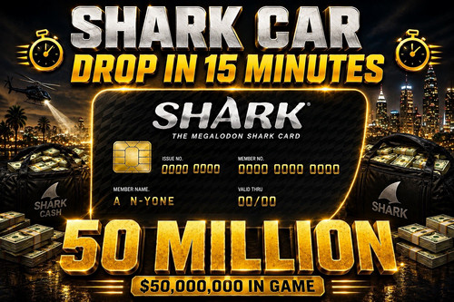 Shark the megalodon - shark, card