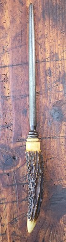 Antique steel sharpening rod - antique,