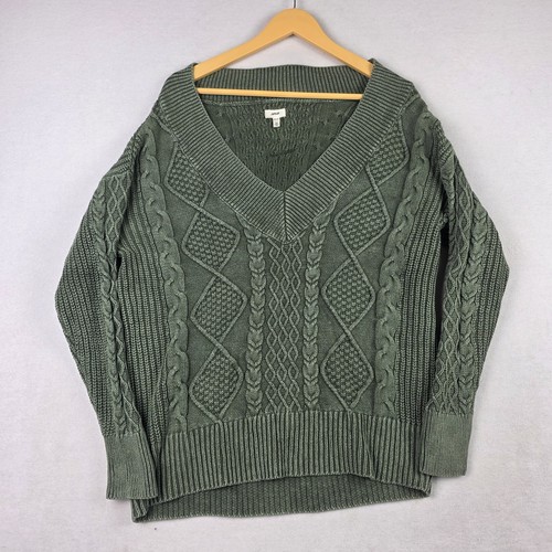 Aerie sage green cable knit - aerie, xs