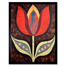 A Single Tulip Flower Batik