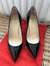 louboutin Size 4.5 Pigalle Patent Pumps 85