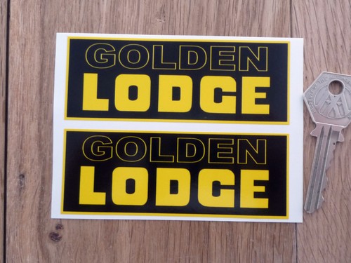 Lodge golden style - golden, stickers