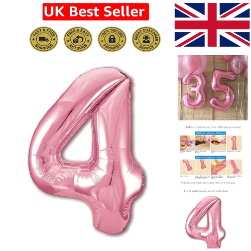 Helium filled xxl pink foil - helium-filled,