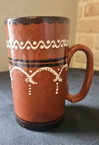 Vintage terracotta studio mug - terracotta,
