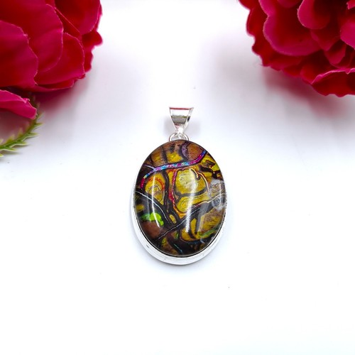 Ammolite gemstone handmade 925 - ammolite,
