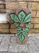Hand Carved Wooden Green Man