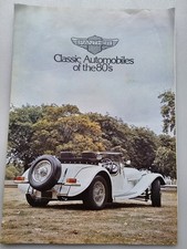 Panther Classic Automobiles Of The 80s  Sales Brochure.  J72 And DeVille Saloon